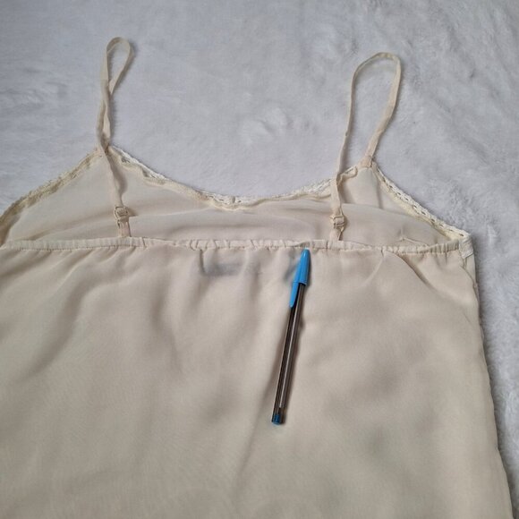 Old Navy Floral Embroidered Cami Sz S Lace Adjustable Straps Boho Minimalist - Picture 14 of 14